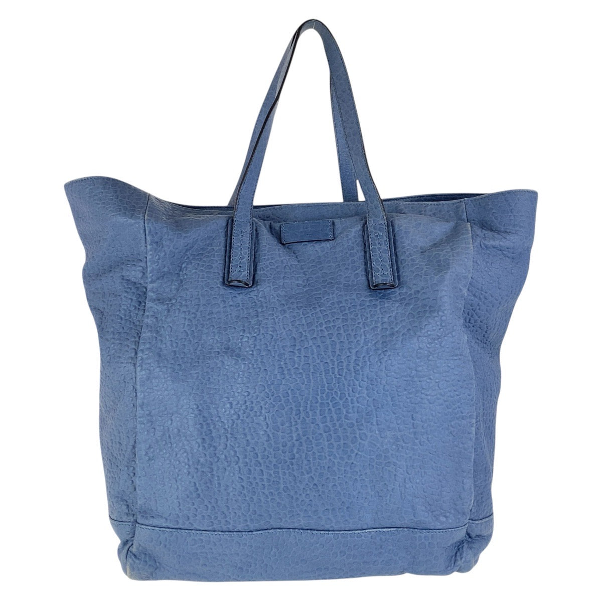 16959
GUCCI グッチ ブルー ネイビー レザー トートバッグ ショルダーバッグ 男女兼用  メンズ AB42