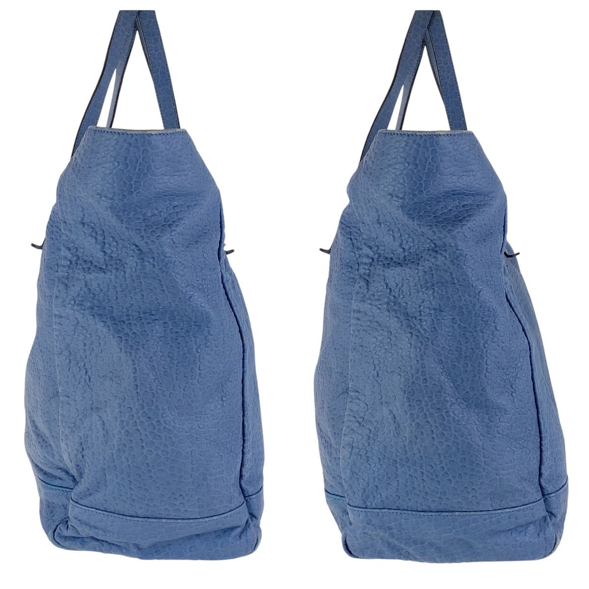 16959
GUCCI グッチ ブルー ネイビー レザー トートバッグ ショルダーバッグ 男女兼用  メンズ AB42