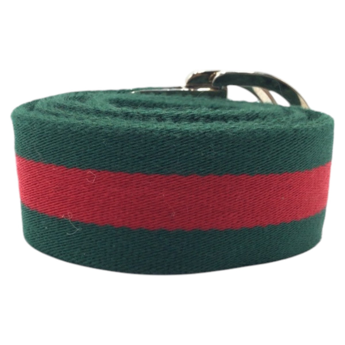 16960
GUCCI グッチ シェリーライン グリーン レッド　シルバー コットン 189812 35 34 ベルト 男女兼用  メンズ ABP32