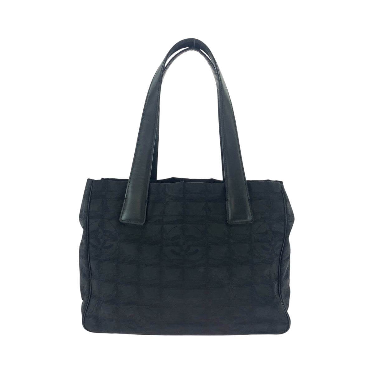 16976
CHANEL シャネル ヴィンテージ ニュートラベルラインPM ココマーク ブラック 黒 ゴールド金具 ナイロン トートバッグ ハンドバッグ  レディース
