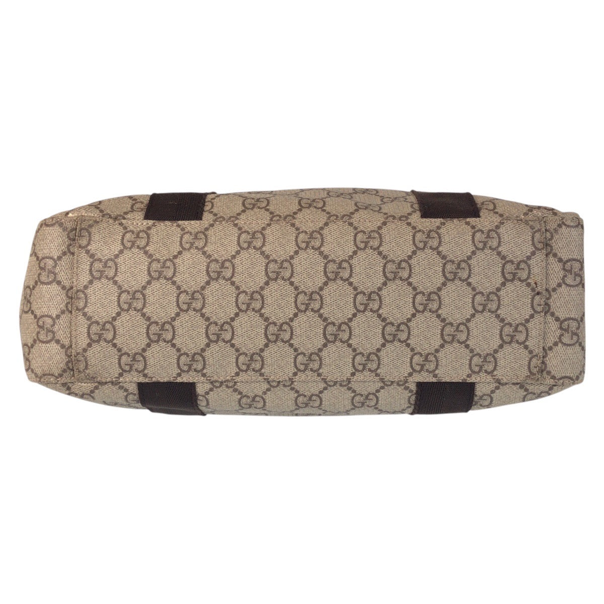 16981
GUCCI グッチ ベージュ ブラウン GGスプリームキャンバス / レザー 141976 トートバッグ ハンドバッグ  レディース AB27
