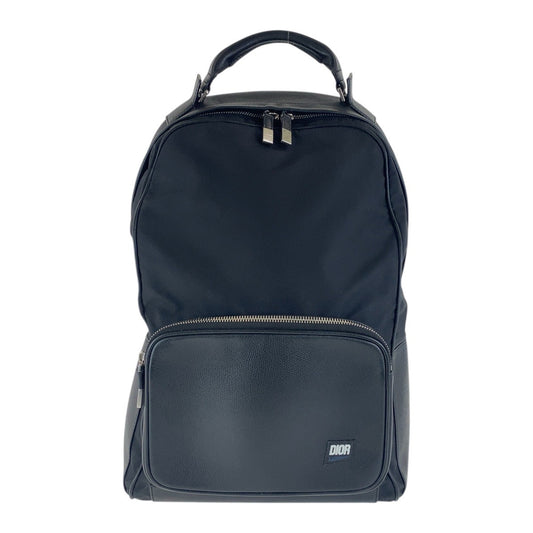 16987
Dior ディオール ブラック 黒 シルバー金具 ナイロン / レザー 03 BO 1105 リュック バックパック メンズ AB78