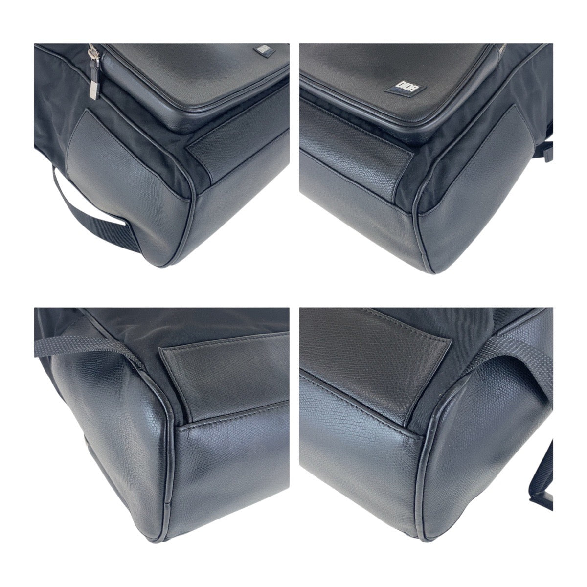 16987
Dior ディオール ブラック 黒 シルバー金具 ナイロン / レザー 03 BO 1105 リュック バックパック メンズ AB78