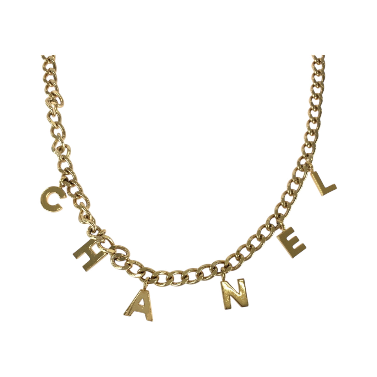16991
CHANEL シャネル ココマーク ゴールド メッキ チェーンベルト ネックレス 02 A刻印  レディース SA130