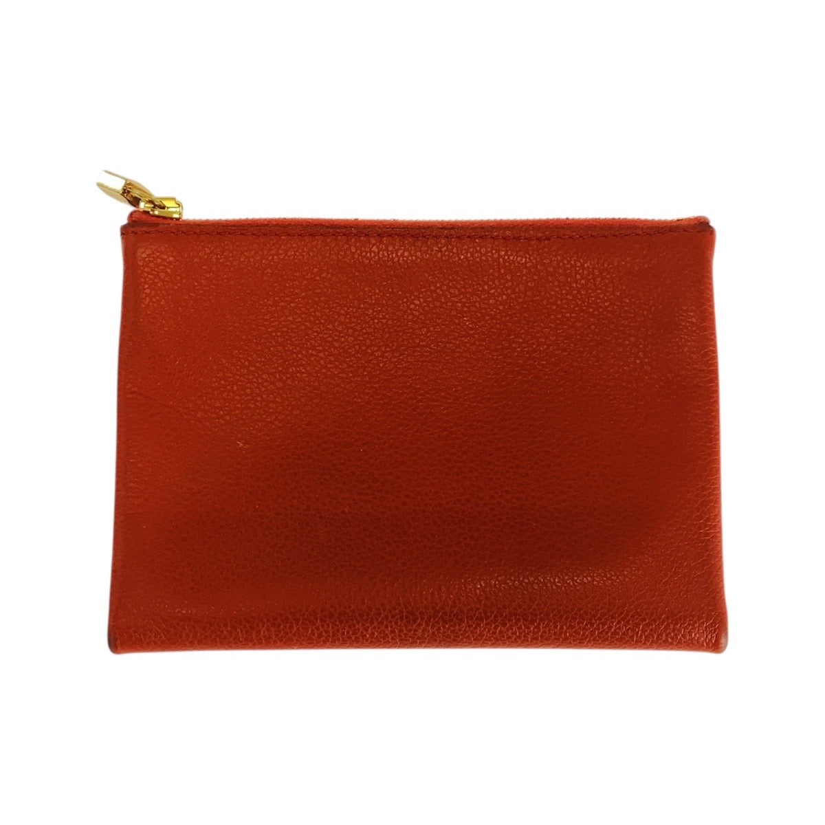 16993
HERMES エルメス アトゥーPM オレンジ ゴールド金具 レザー ポーチ  レディース