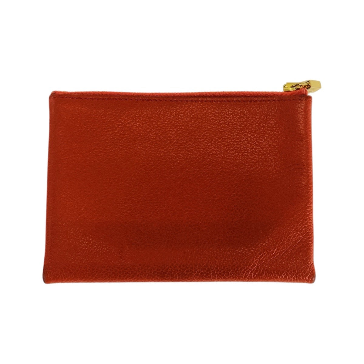 16993
HERMES エルメス アトゥーPM オレンジ ゴールド金具 レザー ポーチ  レディース