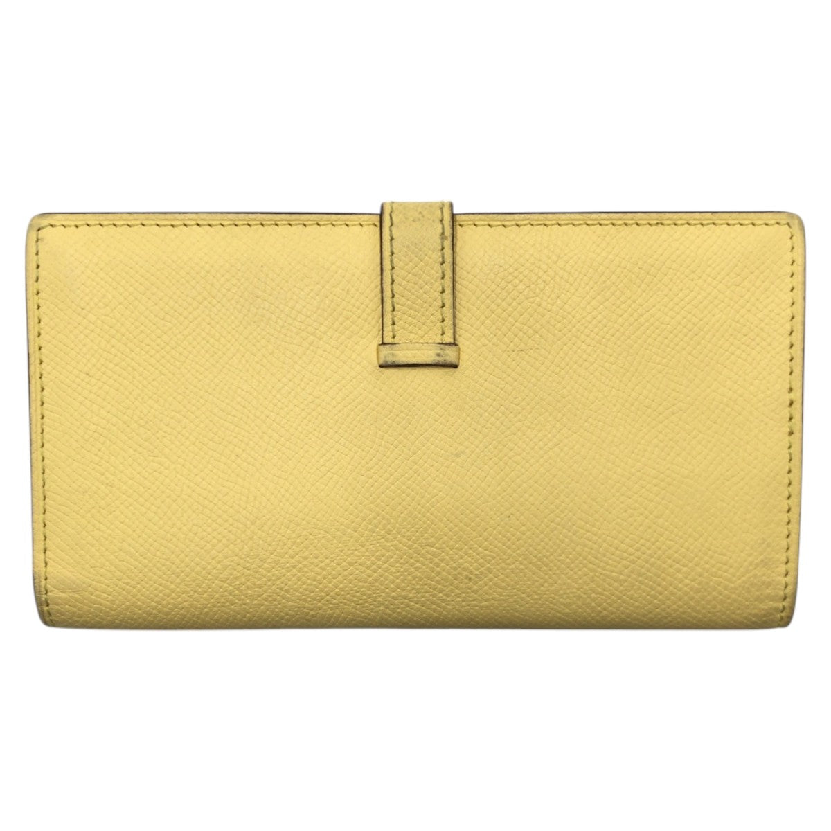 16996
HERMES エルメス ベアンスフレ イエロー シルバー金具 ヴォーエプソン 長財布 ロングウォレット □P刻印  レディース AB62