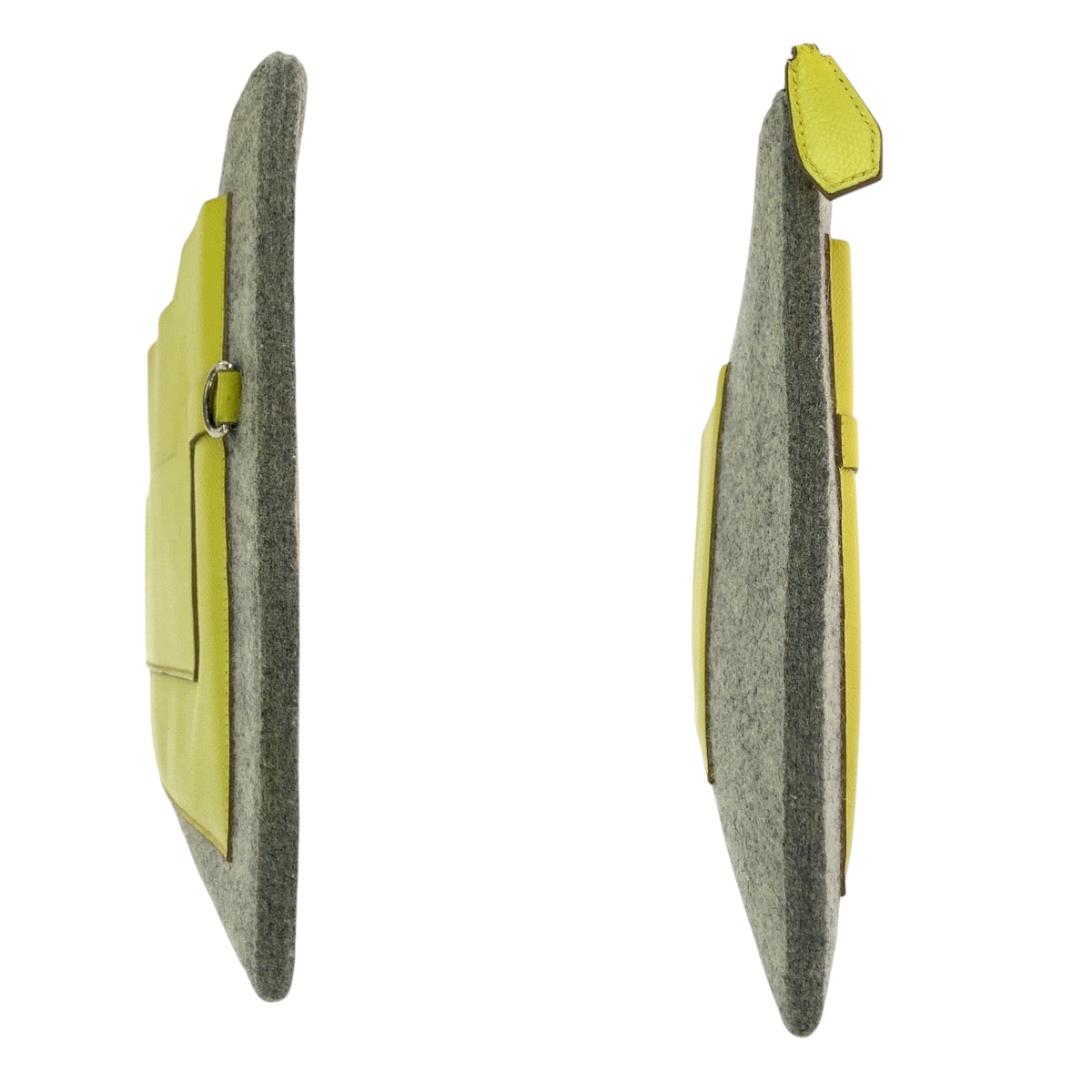 17003
HERMES エルメス トゥードゥー37 グリクレール イエローザンジバル フェルト / ヴォーエプソン クラッチバッグ セカンドバッグ A刻印 メンズ AB42