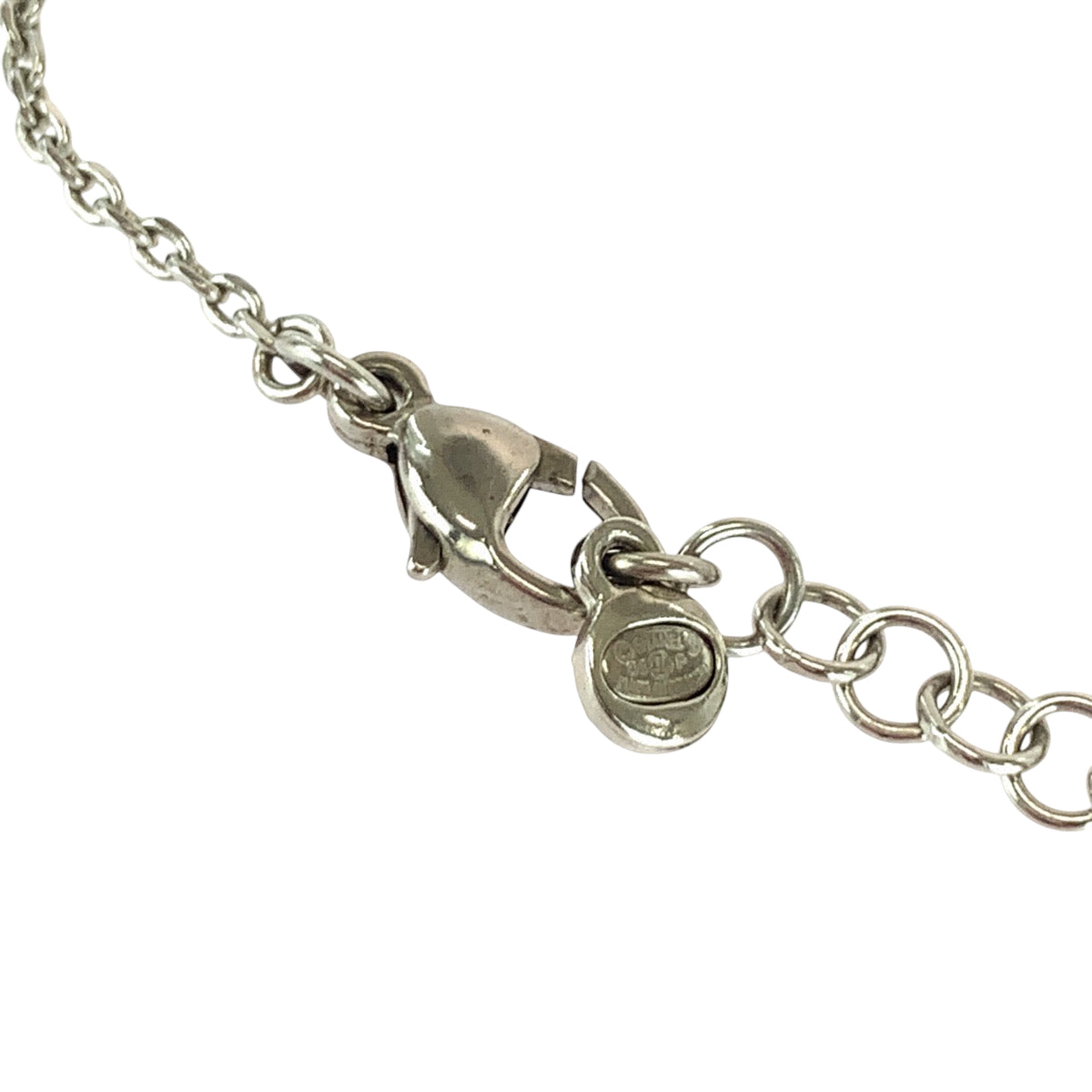 17008
CHANEL シャネル ラインストーン ココマーク スター シルバー メッキ ネックレス 03 P刻印  レディース