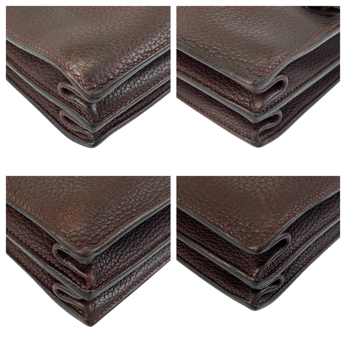 17017
HERMES エルメス サック ア デペッシュ ブラウン シルバー金具 トゴ ビジネスバッグ ブリーフケース  メンズ