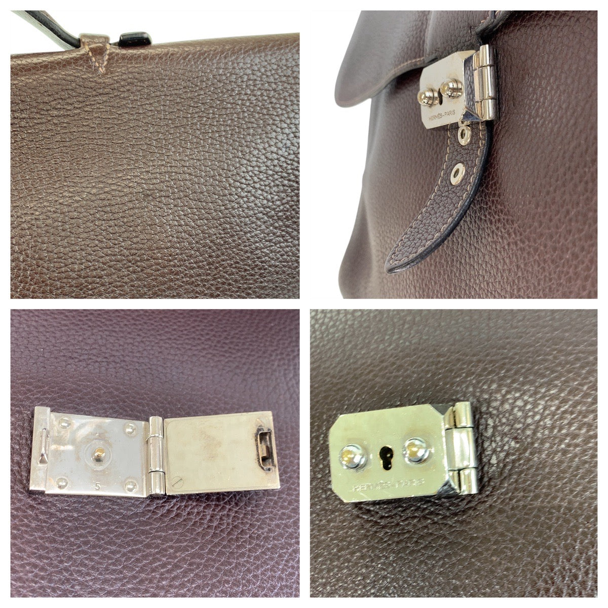 17017
HERMES エルメス サック ア デペッシュ ブラウン シルバー金具 トゴ ビジネスバッグ ブリーフケース  メンズ