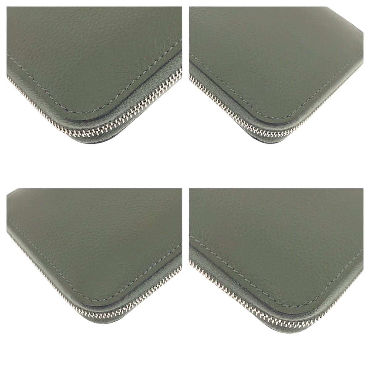 17018
HERMES エルメス アザップ コンパクト シルクイン グリメイヤー グレー系 エバーカラー 折財布 コンパクトウォレット 男女兼用 B刻印  レディース