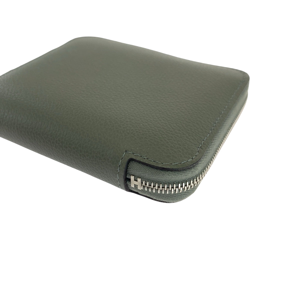 17018
HERMES エルメス アザップ コンパクト シルクイン グリメイヤー グレー系 エバーカラー 折財布 コンパクトウォレット 男女兼用 B刻印  レディース