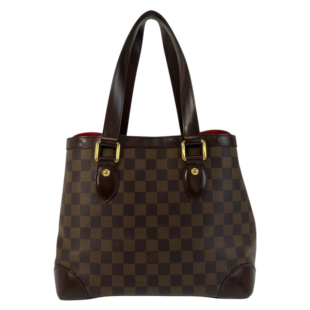 17029
LOUIS VUITTON ルイヴィトン ダミエ ハムステッド PM ブラウン ゴールド金具 PVC / レザー N51205 トートバッグ ショルダーバッグ  レディース AB63