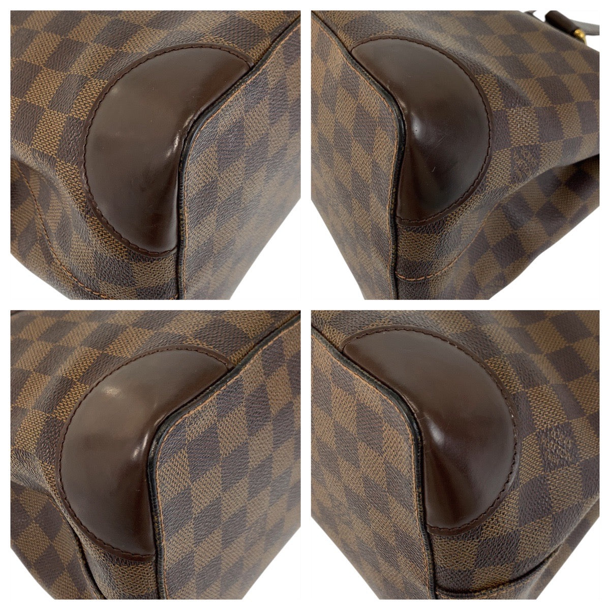 17029
LOUIS VUITTON ルイヴィトン ダミエ ハムステッド PM ブラウン ゴールド金具 PVC / レザー N51205 トートバッグ ショルダーバッグ  レディース AB63