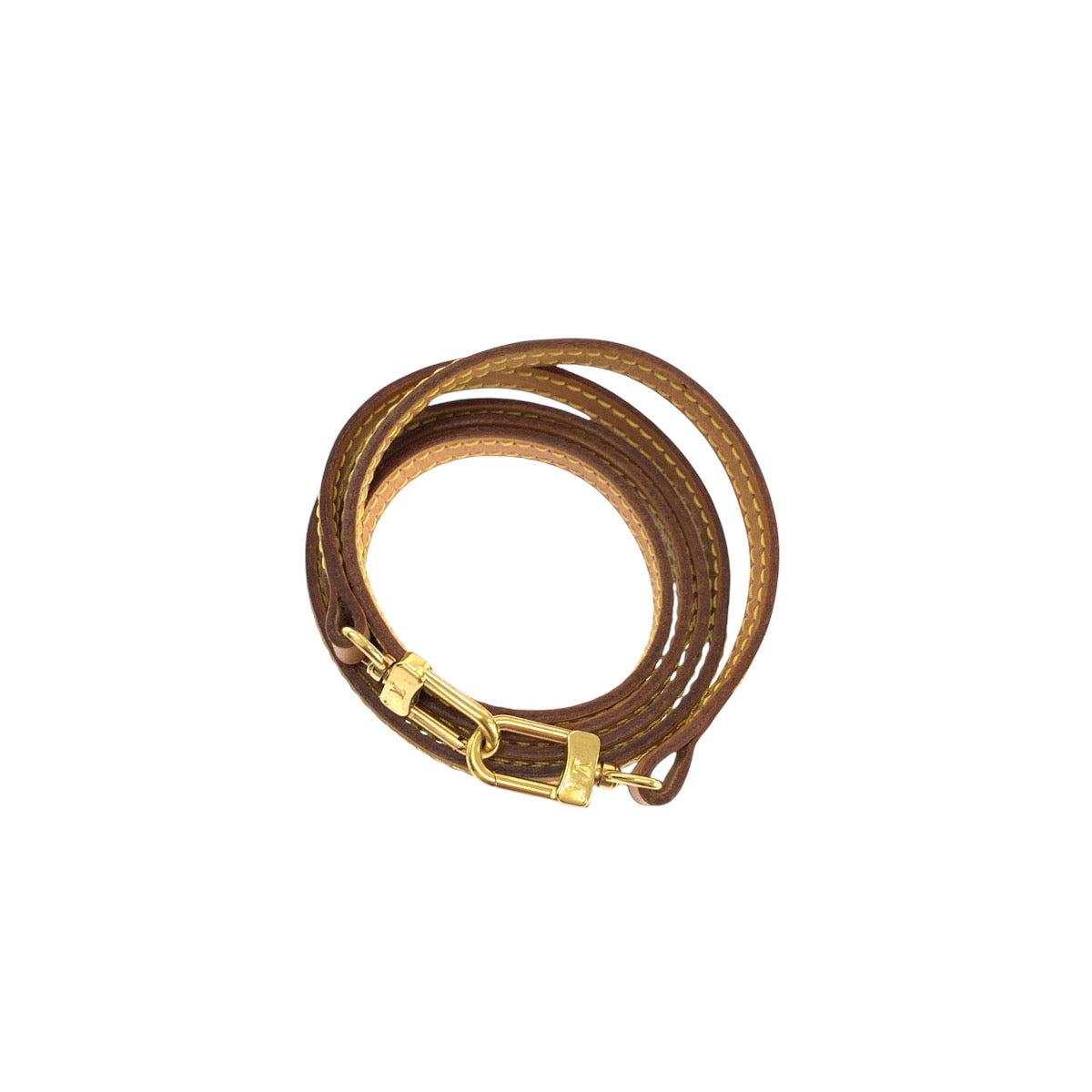 17030
LOUIS VUITTON ルイヴィトン ライトブラウン ゴールド金具 レザー ショルダーストラップのみ  レディース