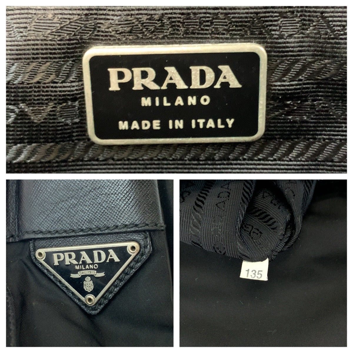 17034
PRADA プラダ テスート 三角ロゴプレート ブラック 黒 シルバー金具 ナイロン V166 ショルダーバッグ メッセンジャーバッグ  レディース AB34