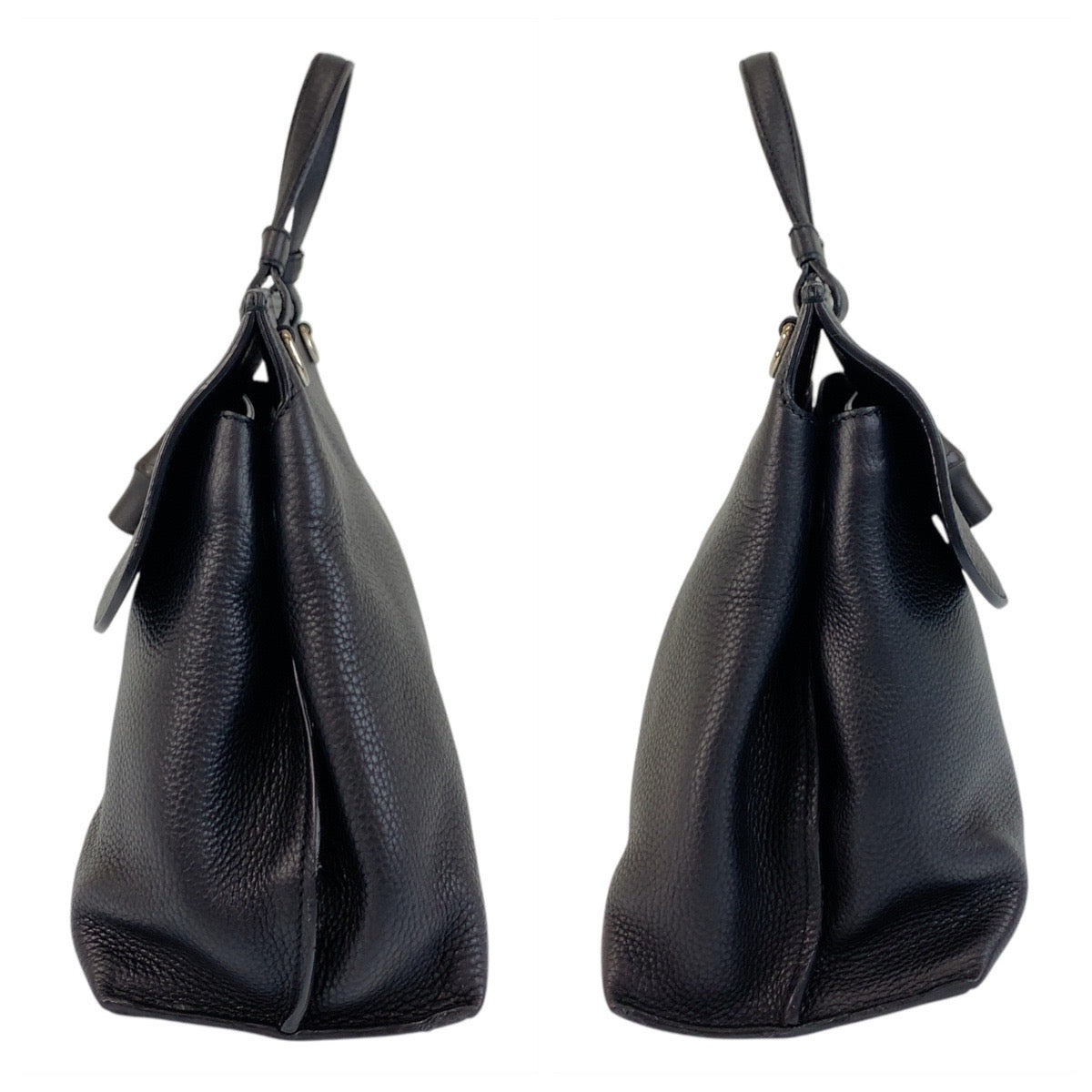 17038
GUCCI グッチ バンブー デイリー ブラック 黒 シルバー金具 レザー 392013 ハンドバッグ ショルダーバッグ 2way  レディース ABP65