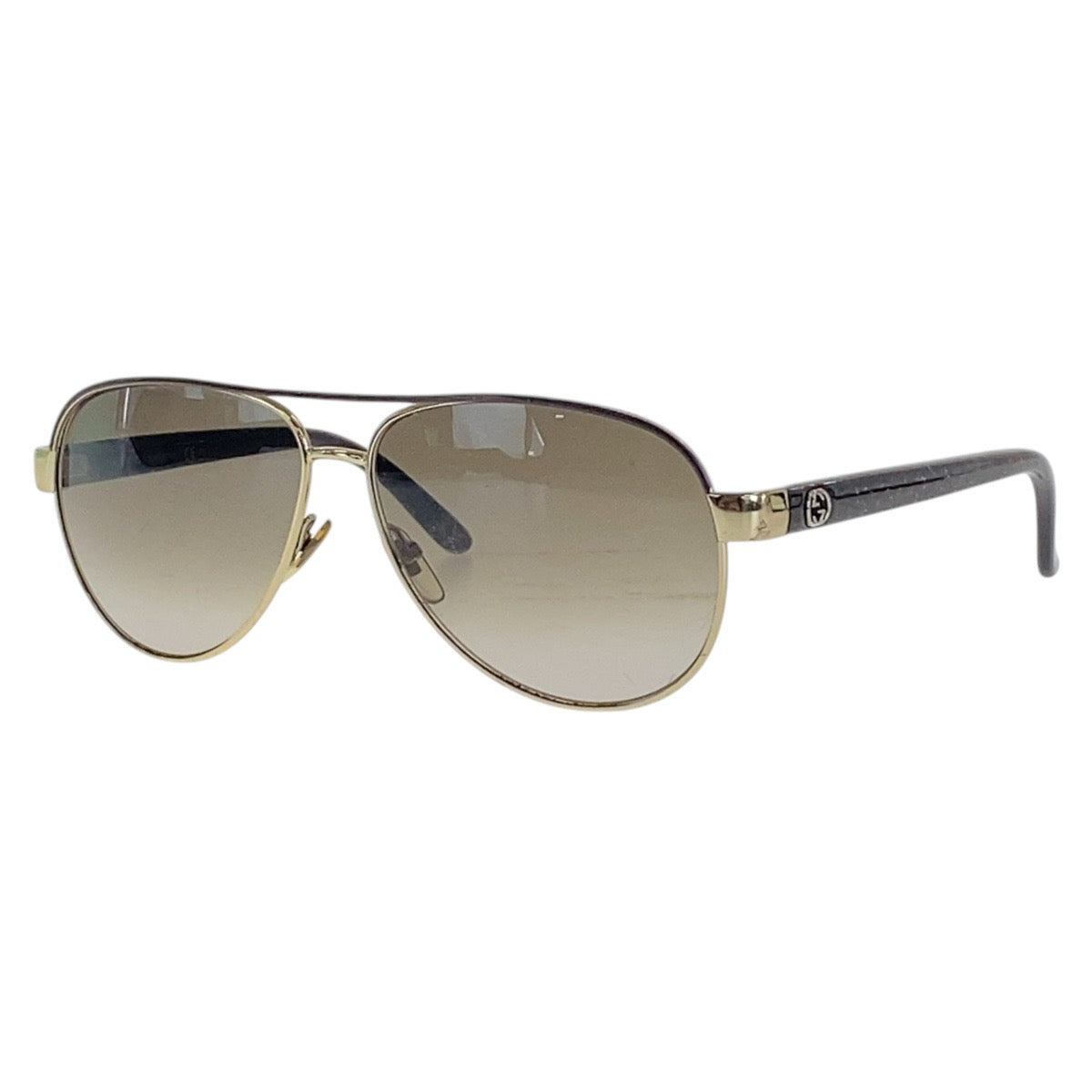 17040
GUCCI グッチ インターンロッキング ブラウン ゴールド金具 プラスチック GG 4239/S DYZHA 58□13 135 サングラス ティアドロップ  メンズ