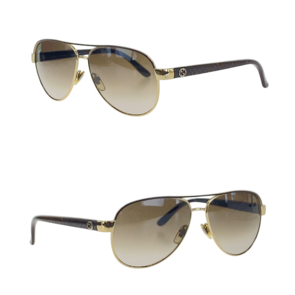 17040
GUCCI グッチ インターンロッキング ブラウン ゴールド金具 プラスチック GG 4239/S DYZHA 58□13 135 サングラス ティアドロップ  メンズ