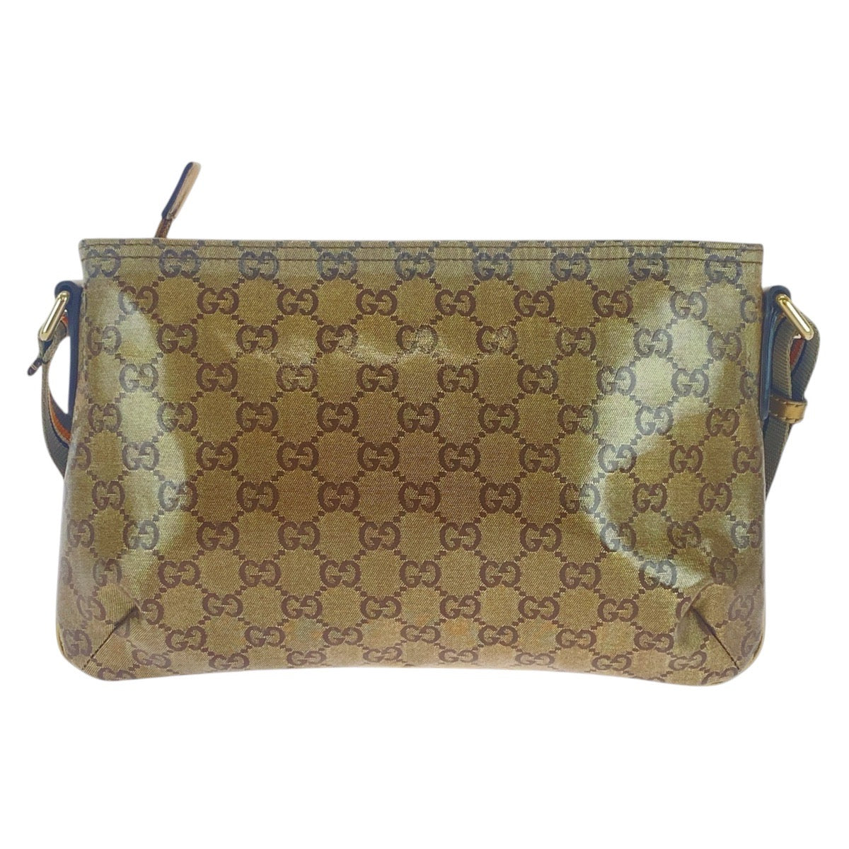 17045
GUCCI グッチ GGクリスタル ベージュ コーティングキャンバス 189749 斜め掛け ショルダーバッグ  レディース AB32