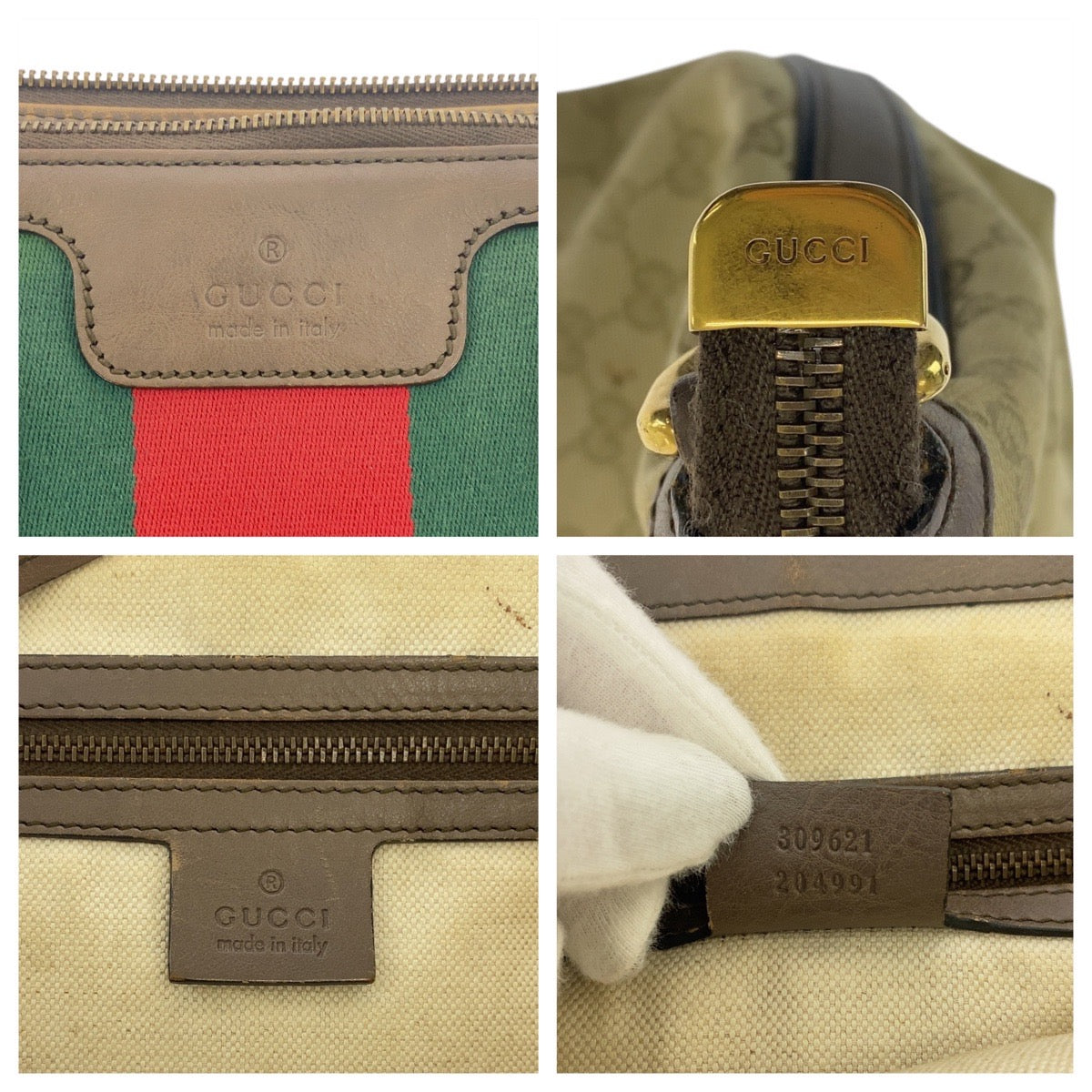 17048
GUCCI グッチ シェリーライン ベージュ ブラウン ゴールド金具 GGキャンバス / レザー 309621 トートバッグ ショルダーバッグ 2way  レディース AB62