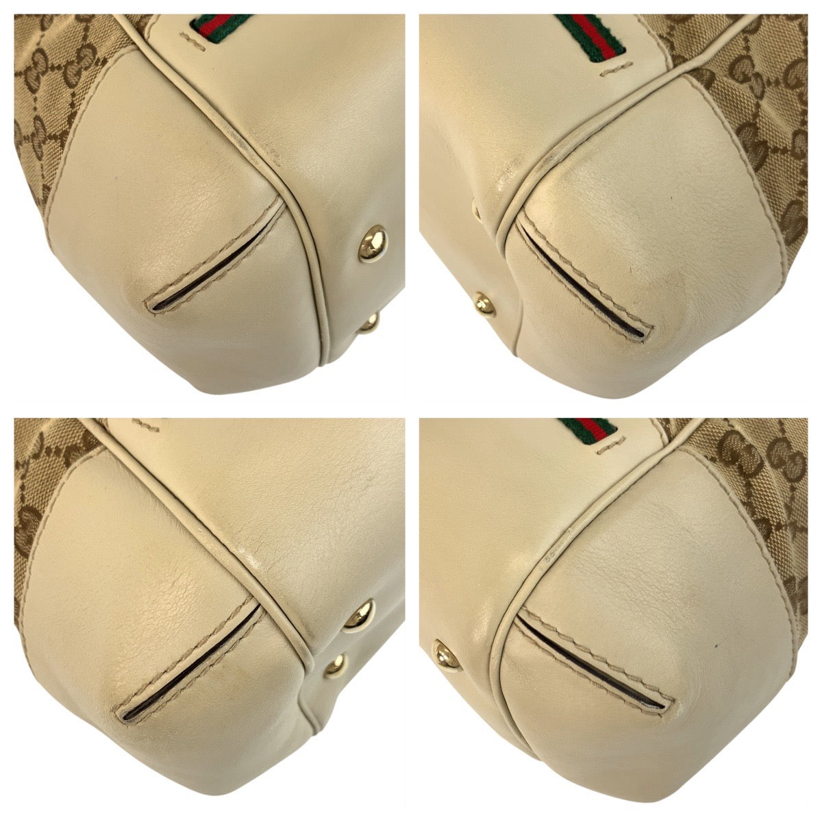 17049
GUCCI グッチ メイフェア シェリーライン ベージュ ゴールド金具 GGキャンバス / レザー 257349 トートバッグ ショルダーバッグ 2way レディース AB45