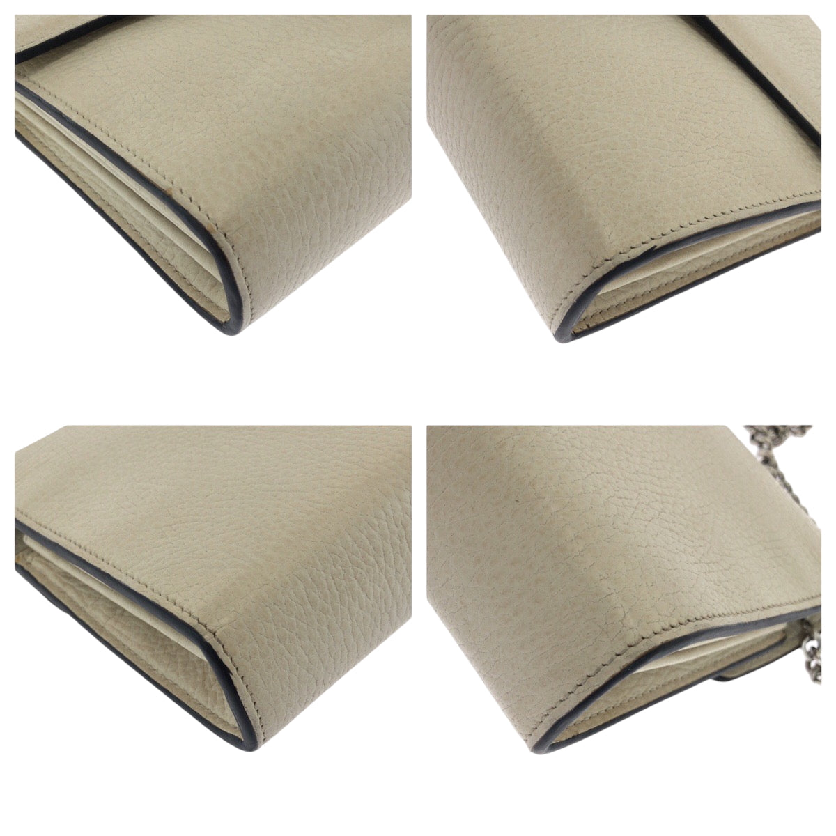 17053
GUCCI グッチ ディオニュソス ホワイト シルバー金具 レザー 401231 チェーンショルダーバッグ レディース AB74