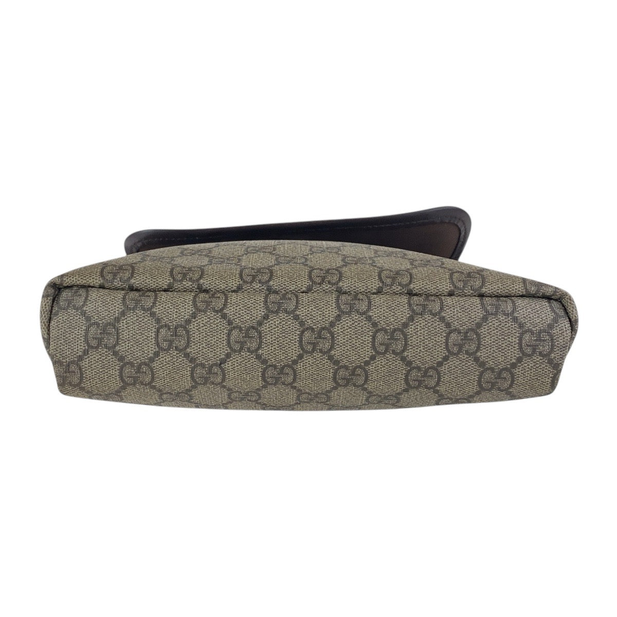 17065
GUCCI グッチ ベージュ ブラウン シルバー金具 GGスプリームキャンバス 223666 斜め掛け ショルダーバッグ 男女兼用  レディース
