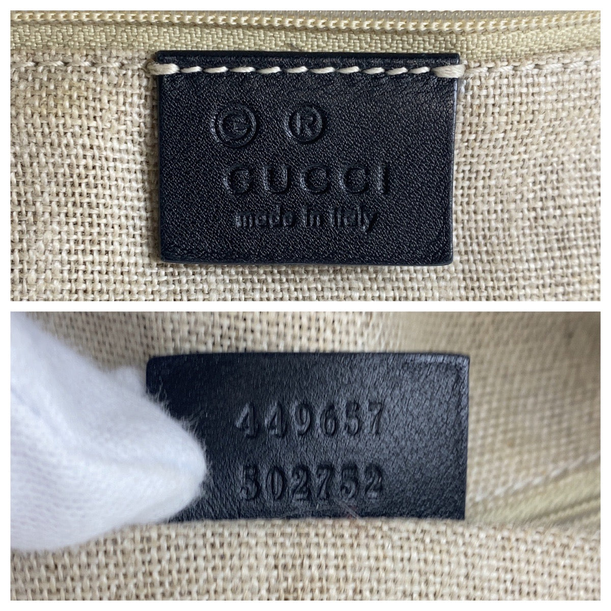 17066
GUCCI グッチ マイクログッチシマ ブラック 黒 ゴールド金具 レザー 449657 ハンドバッグ ショルダーバッグ  レディース AB64