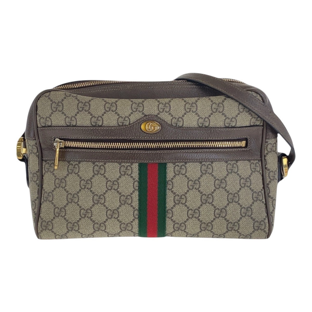 17068
GUCCI グッチ シェリーライン オフィディア ベージュ ゴールド金具 GGスプリームキャンバス / レザー 517060 斜め掛け ショルダーバッグ レディース ABP77