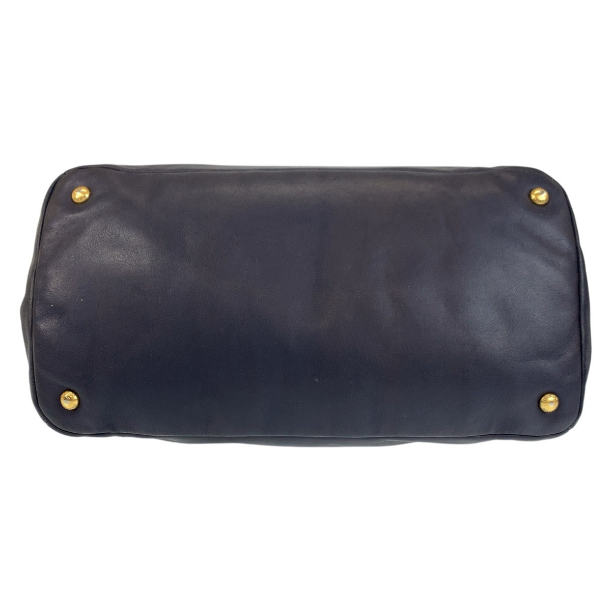 17070
PRADA プラダ ネイビー ゴールド金具 レザー トートバッグ ショルダーバッグ  レディース ABP55