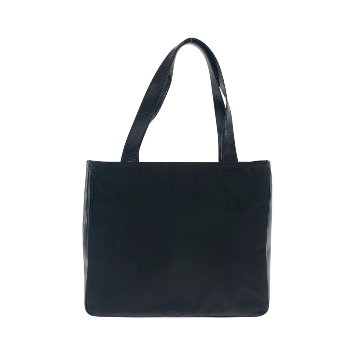 17071
PRADA プラダ テスート 三角ロゴプレート ブラック 黒 シルバー金具 ナイロン B8375 トートバッグ ショルダーバッグ  レディース AB32