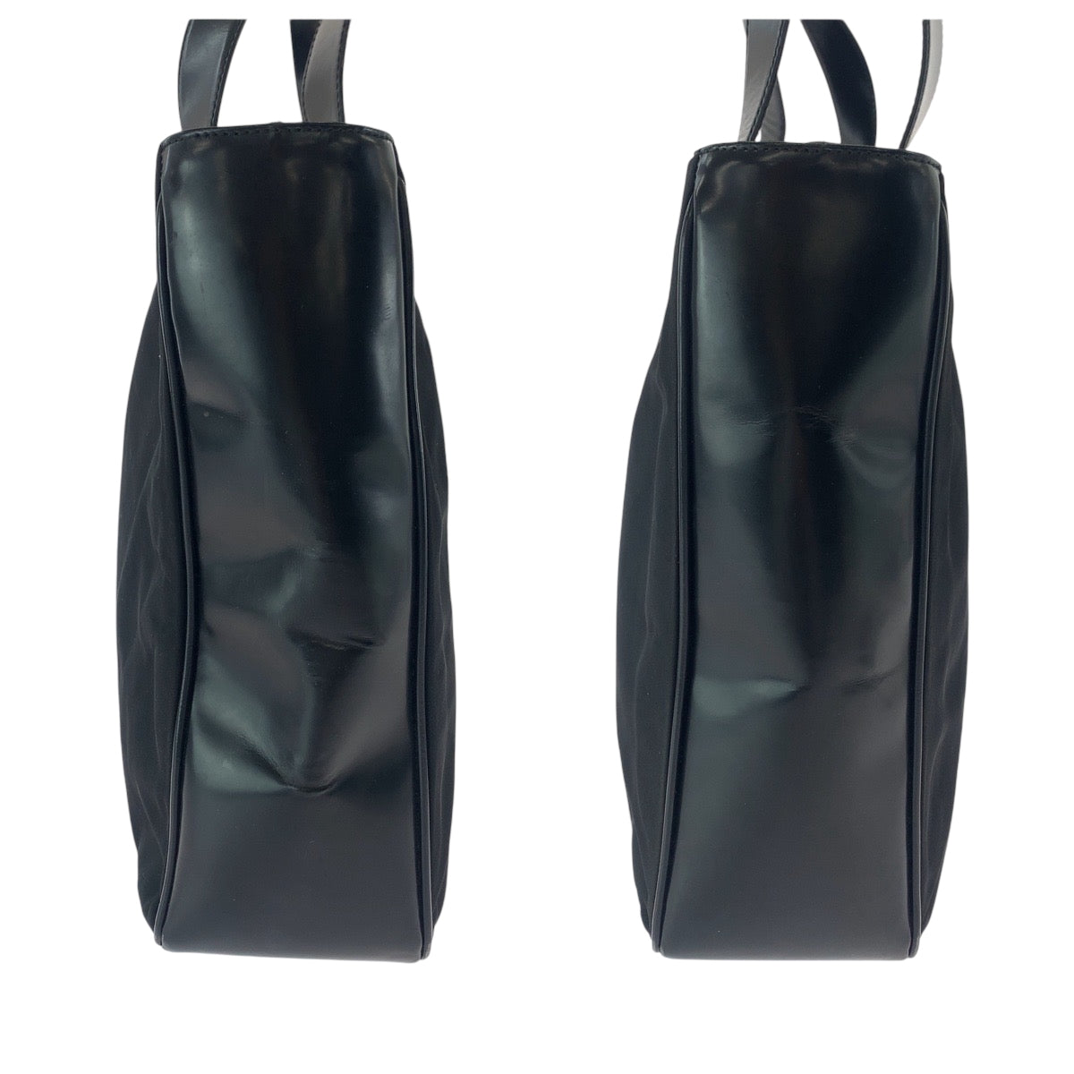 17071
PRADA プラダ テスート 三角ロゴプレート ブラック 黒 シルバー金具 ナイロン B8375 トートバッグ ショルダーバッグ  レディース AB32