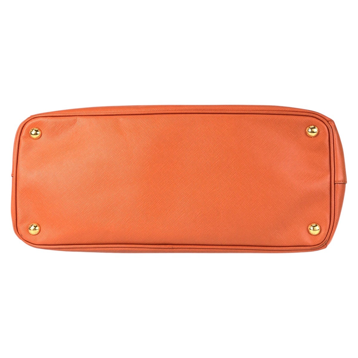 17072
PRADA プラダ サフィアーノ オレンジ ゴールド金具 レザー トートバッグ ハンドバッグ  レディース ABP63