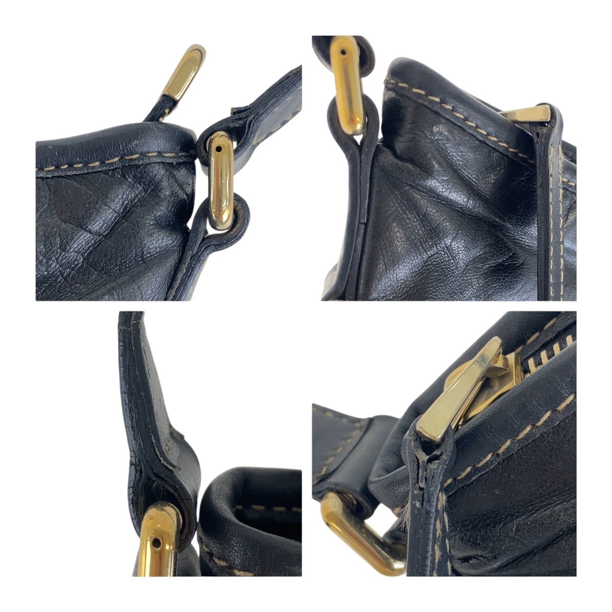 17078
GUCCI グッチ インターロッキング ブラック 黒 マルチカラー ゴールド金具 レザー 169998 斜め掛け ショルダーバッグ  レディース AB39