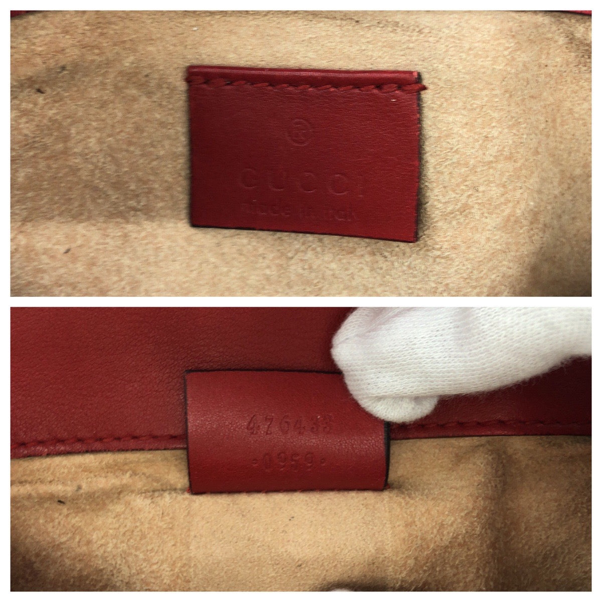 17079
GUCCI グッチ GGマーモント レッド ゴールド金具 レザー 476433 チェーンショルダーバッグ  レディース A76