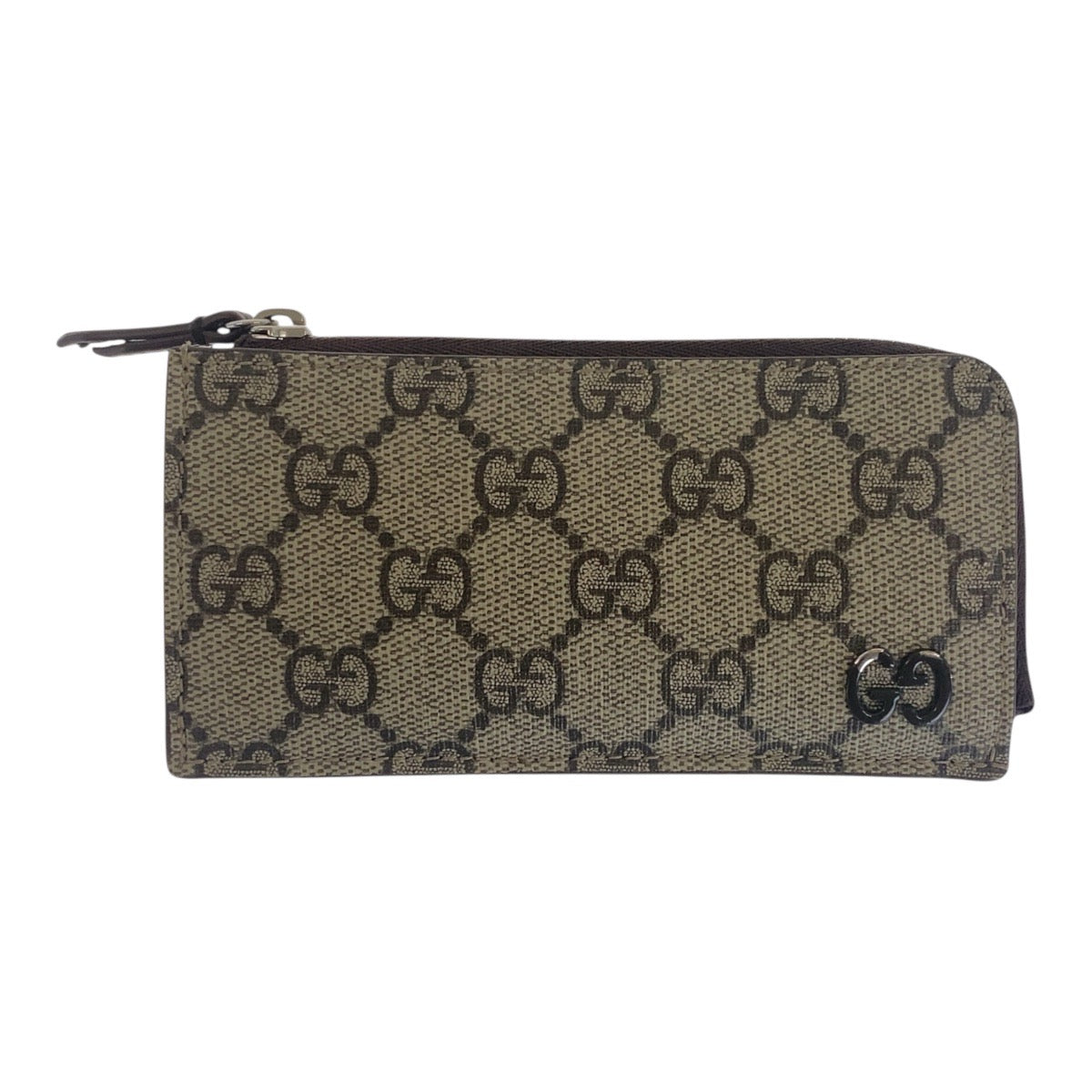 17080
GUCCI グッチ GGディテール ベージュ ブラウン シルバー金具 GGスプリームキャンバス 295233 2184 カードケース コインケース 男女兼用  メンズ AB29