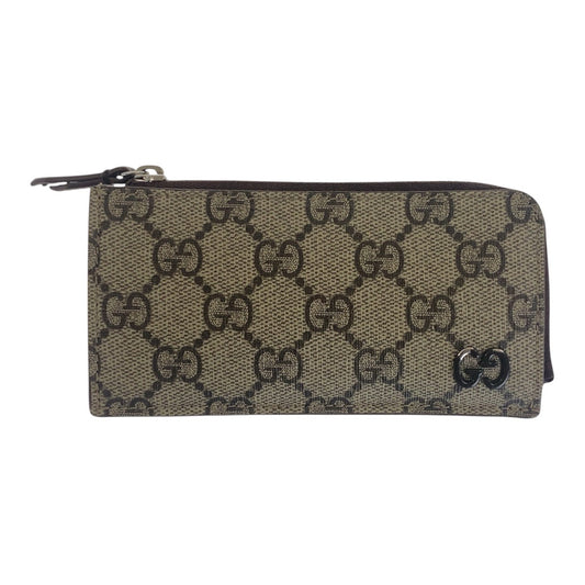 17080
GUCCI グッチ GGディテール ベージュ ブラウン シルバー金具 GGスプリームキャンバス 295233 2184 カードケース コインケース 男女兼用  メンズ AB29