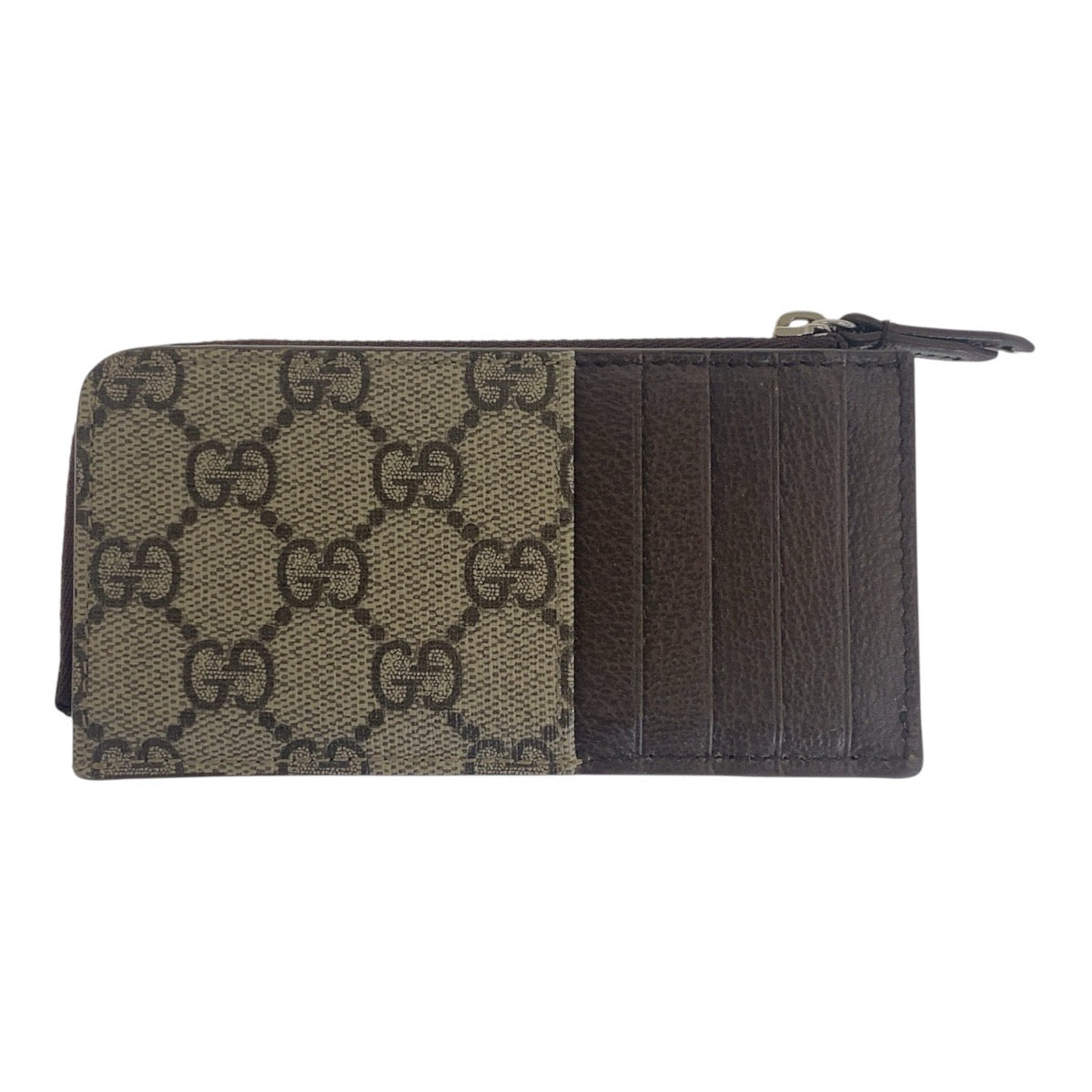 17080
GUCCI グッチ GGディテール ベージュ ブラウン シルバー金具 GGスプリームキャンバス 295233 2184 カードケース コインケース 男女兼用  メンズ AB29