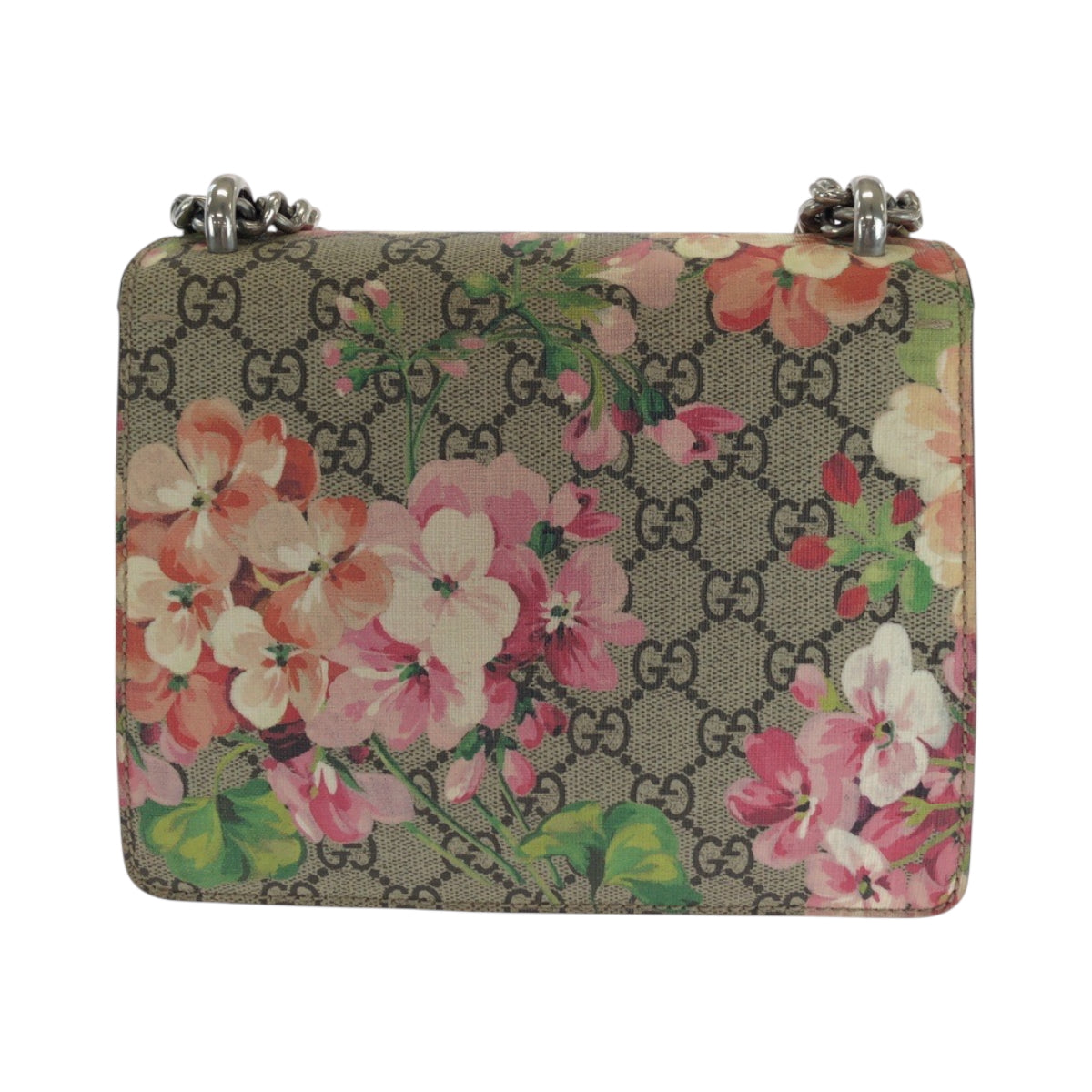 17084
GUCCI グッチ GGブルームス ディオニュソス ベージュ マルチカラー シルバー金具 GGスプリームキャンバス 421970 チェーンショルダーバッグ レディース ABP78