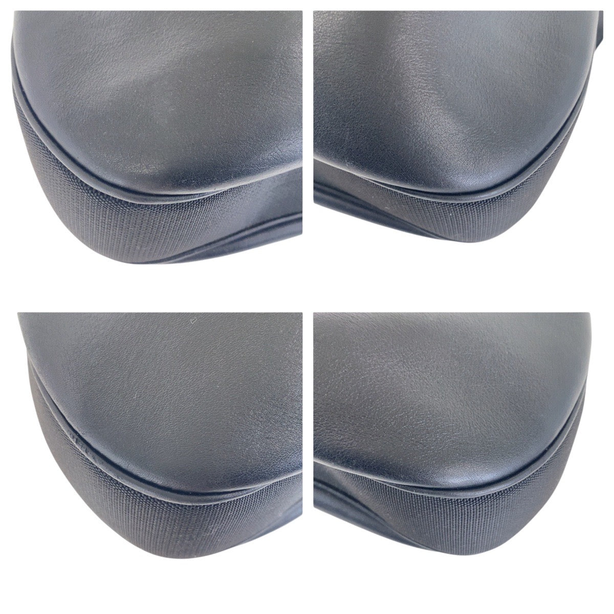 17085
GUCCI グッチ ブラック 黒 シルバー金具 レザー 001-3341 ショルダーバッグ  レディース ABP46