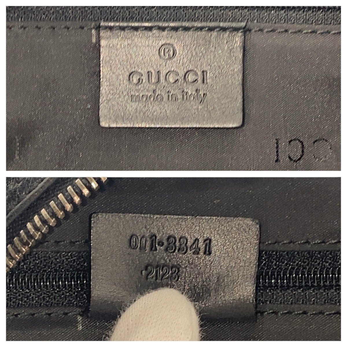 17085
GUCCI グッチ ブラック 黒 シルバー金具 レザー 001-3341 ショルダーバッグ  レディース ABP46