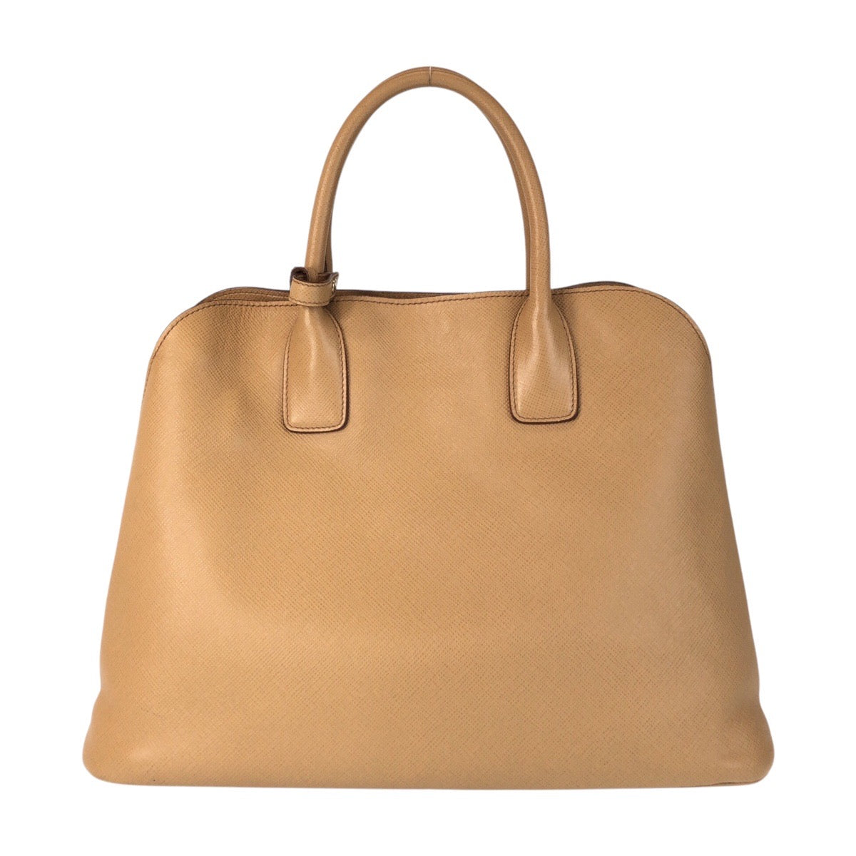 17087
PRADA プラダ サフィアーノ ベージュ ゴールド金具 レザー ハンドバッグ ショルダーバッグ 2way  レディース A77