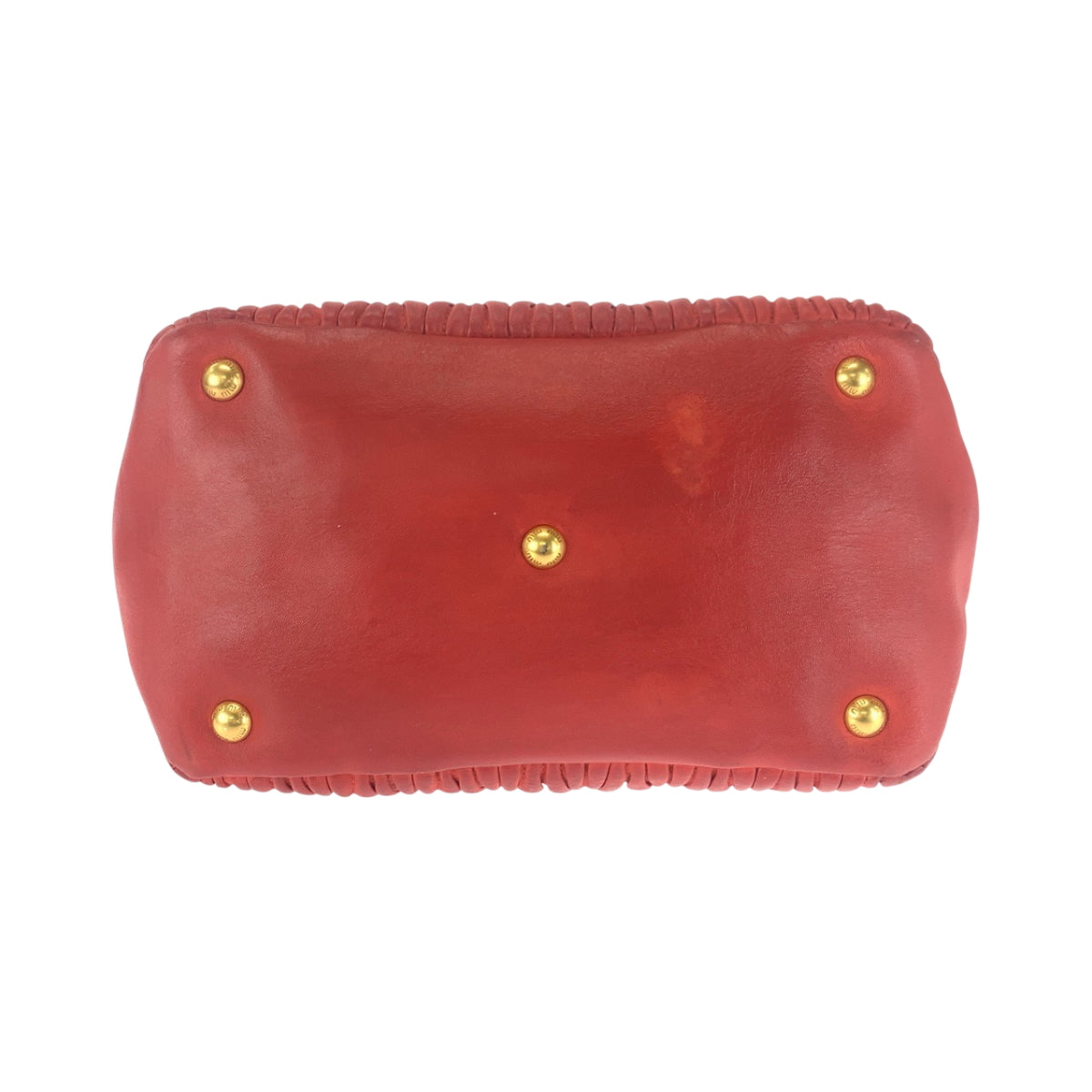 17090
Miu Miu ミュウ ミュウ マテラッセ オレンジ ゴールド金具 レザー 5BB097 ショルダーバッグ ハンドバッグ 2way  レディース AB52