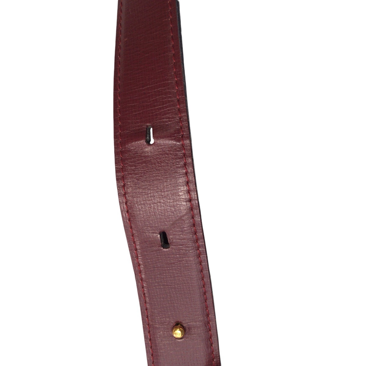 17091
CARTIER カルティエ マストライン ボルドー ゴールド金具 レザー ショルダーバッグ ポシェット  レディース A40