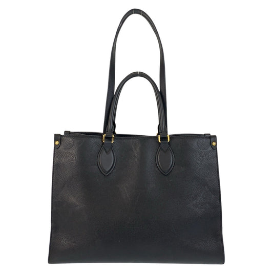17094
LOUIS VUITTON ルイヴィトン アンプラント オンザゴーMM ノワール ブラック 黒 ゴールド金具 レザー M45595 トートバッグ ショルダーバッグ  レディース ABP200