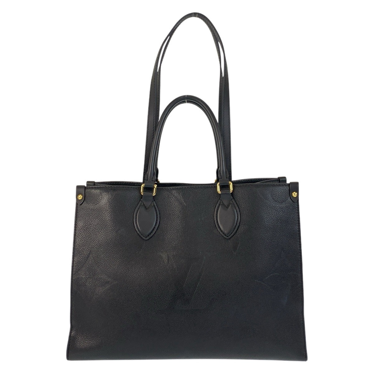 17094
LOUIS VUITTON ルイヴィトン アンプラント オンザゴーMM ノワール ブラック 黒 ゴールド金具 レザー M45595 トートバッグ ショルダーバッグ  レディース ABP200