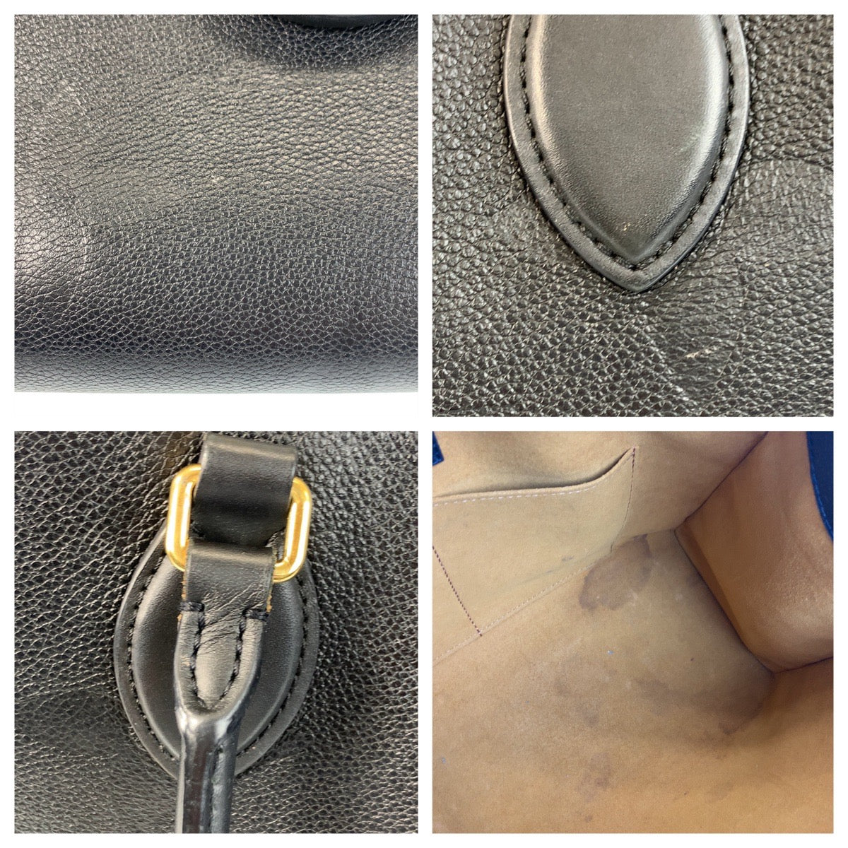 17094
LOUIS VUITTON ルイヴィトン アンプラント オンザゴーMM ノワール ブラック 黒 ゴールド金具 レザー M45595 トートバッグ ショルダーバッグ  レディース ABP200