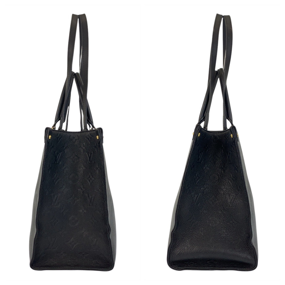 17094
LOUIS VUITTON ルイヴィトン アンプラント オンザゴーMM ノワール ブラック 黒 ゴールド金具 レザー M45595 トートバッグ ショルダーバッグ  レディース ABP200